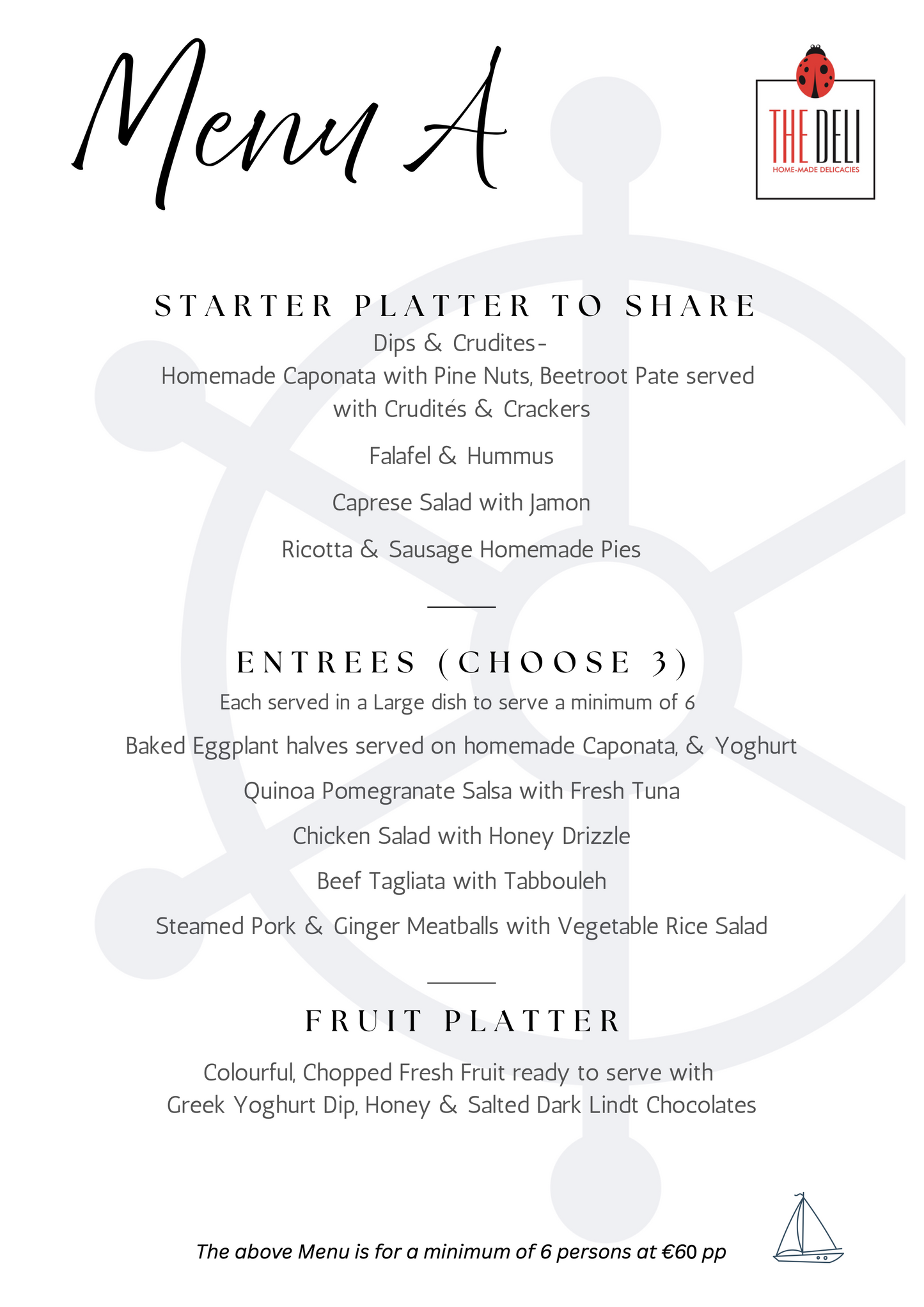 Boat Menu A