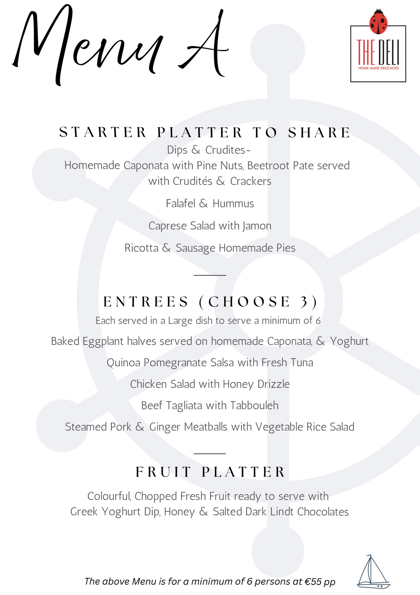 Boat Menu A