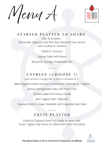 Boat Menu A