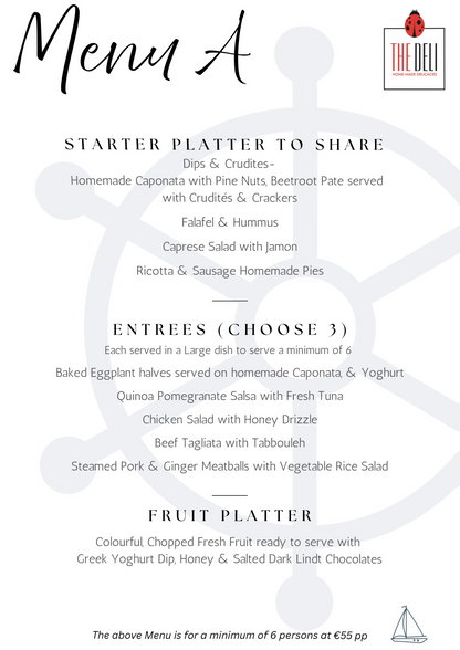Boat Menu A